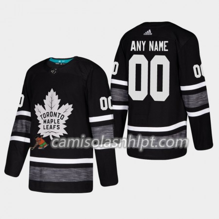 Camisola Toronto Maple Leafs Personalizado 2019 All-Star Adidas Preto Authentic - Homem